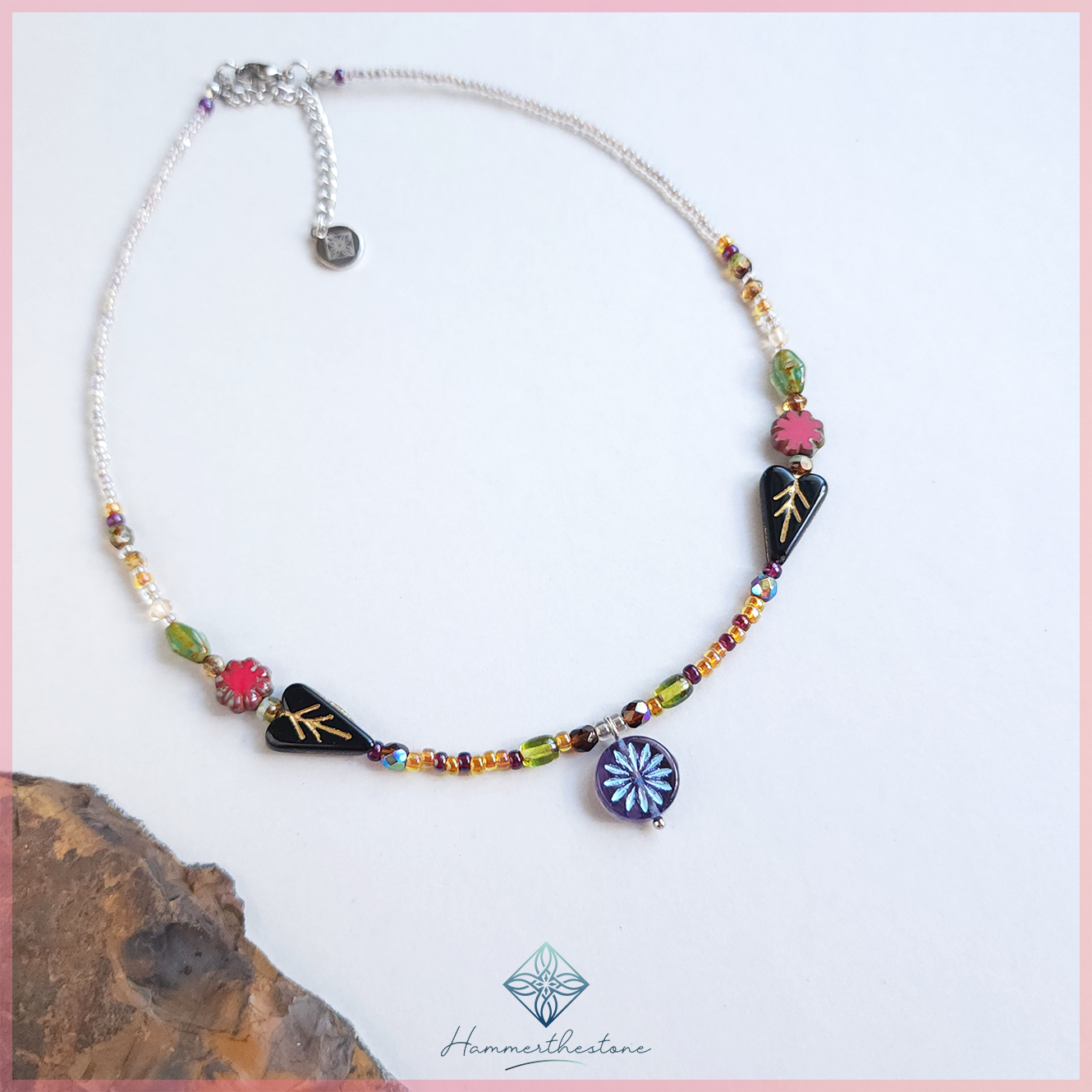 商品圖11-CZ10 Blossom on colorful tassel