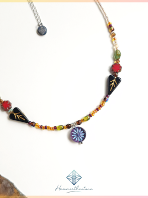 Blossom on colorful tassel