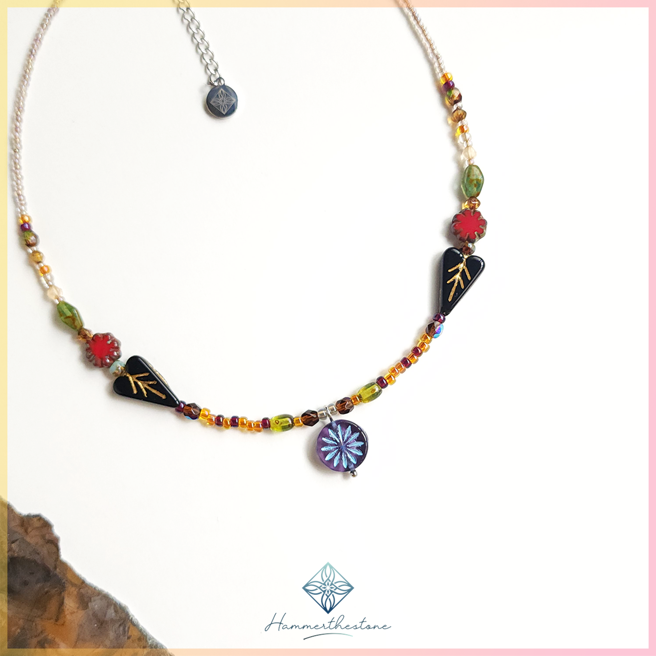 商品圖16-CZ10 Blossom on colorful tassel