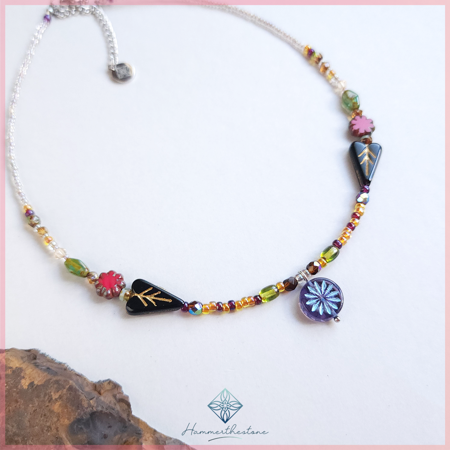 商品圖9-CZ10 Blossom on colorful tassel