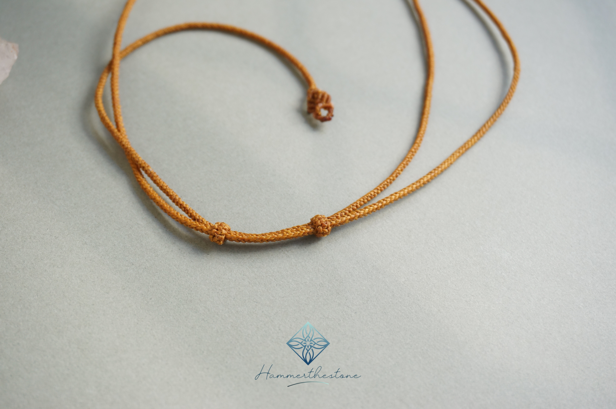 20231125_093502 Handmade Macramé Necklace - Natural Fossilized Coral MR#25