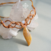 20231125_093558 Handmade Macramé Necklace - Natural Fossilized Coral MR#25