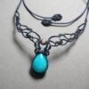 20231126_205840 Handmade Macramé Necklace - Amazonite MR#22