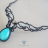 20231126_210131 Handmade Macramé Necklace - Amazonite MR#22