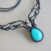 20231126_210448 Handmade Macramé Necklace - Amazonite MR#22