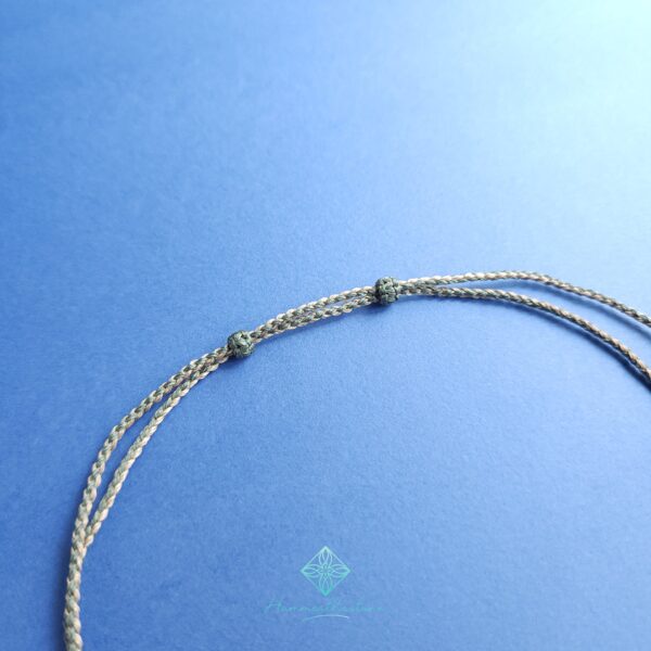 Handmade Macramé Necklace - Natural Fossilized Coral  MR#34