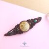 Handmade Macramé Bracelet - Natural Fossilized Coral  MR#43