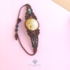 Handmade Macramé Bracelet - Natural Fossilized Coral  MR#43
