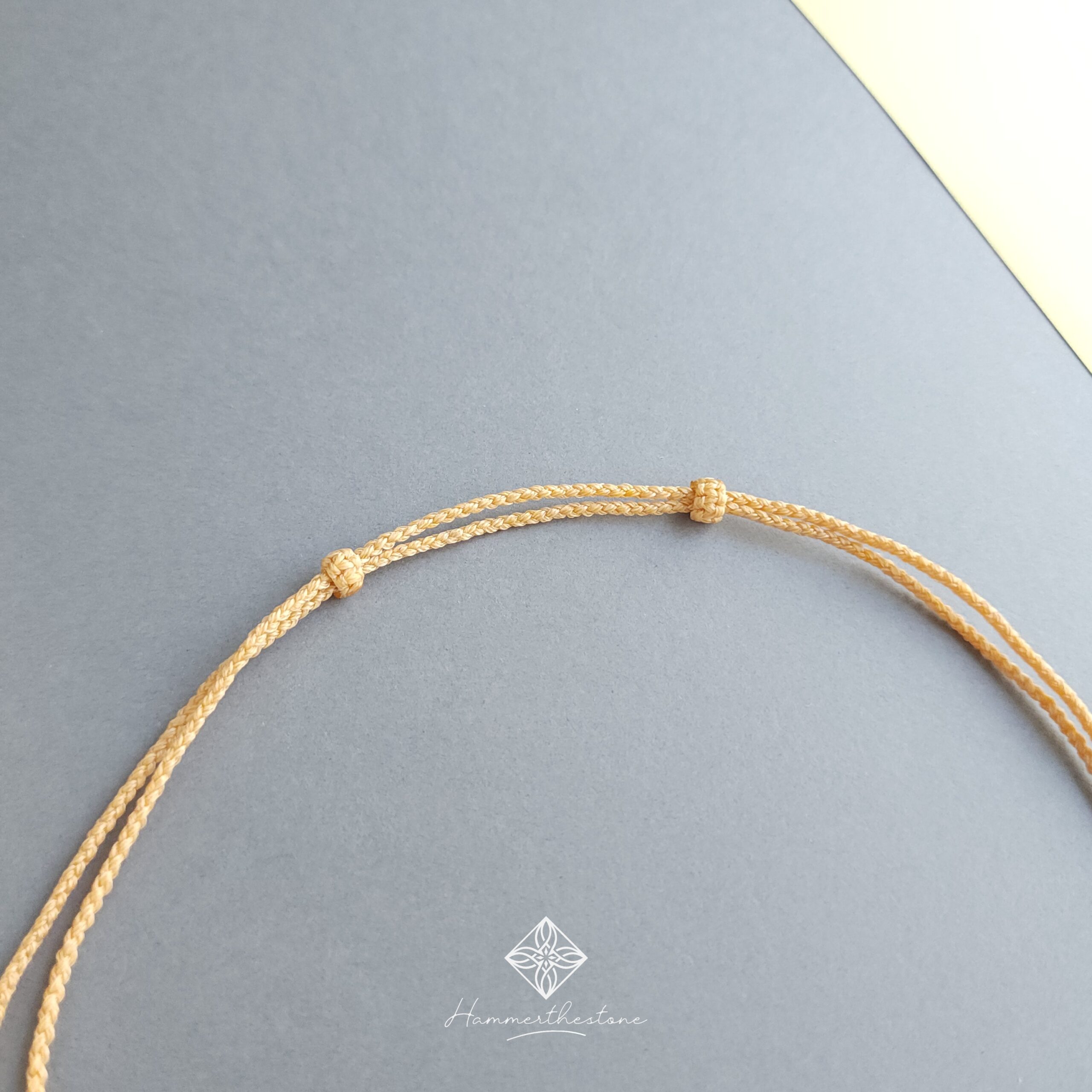 Handmade Macramé Necklace - Natural Fossilized Coral MR#40