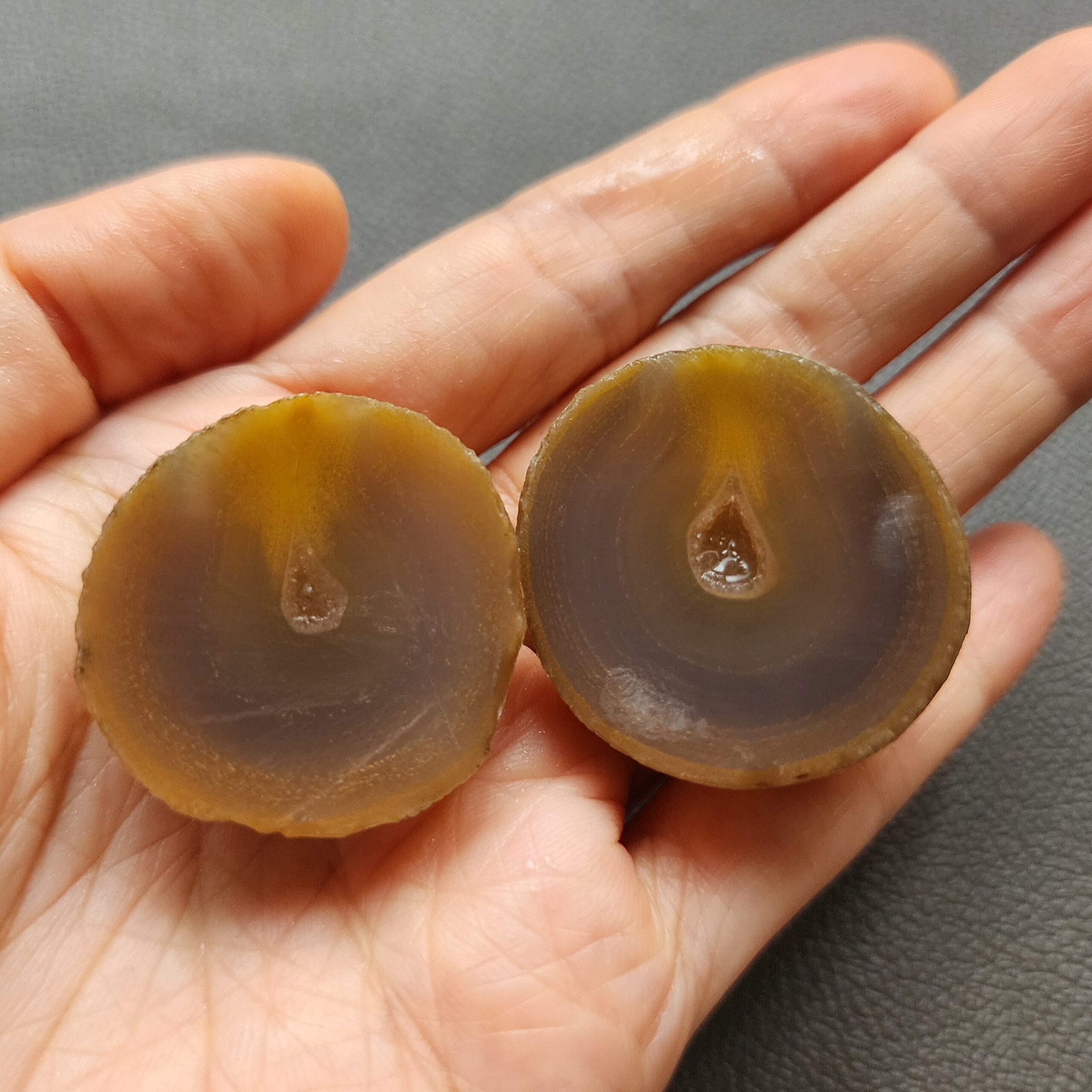 Zhanguo Red Agate Pair Stone (unpolished) ZR005