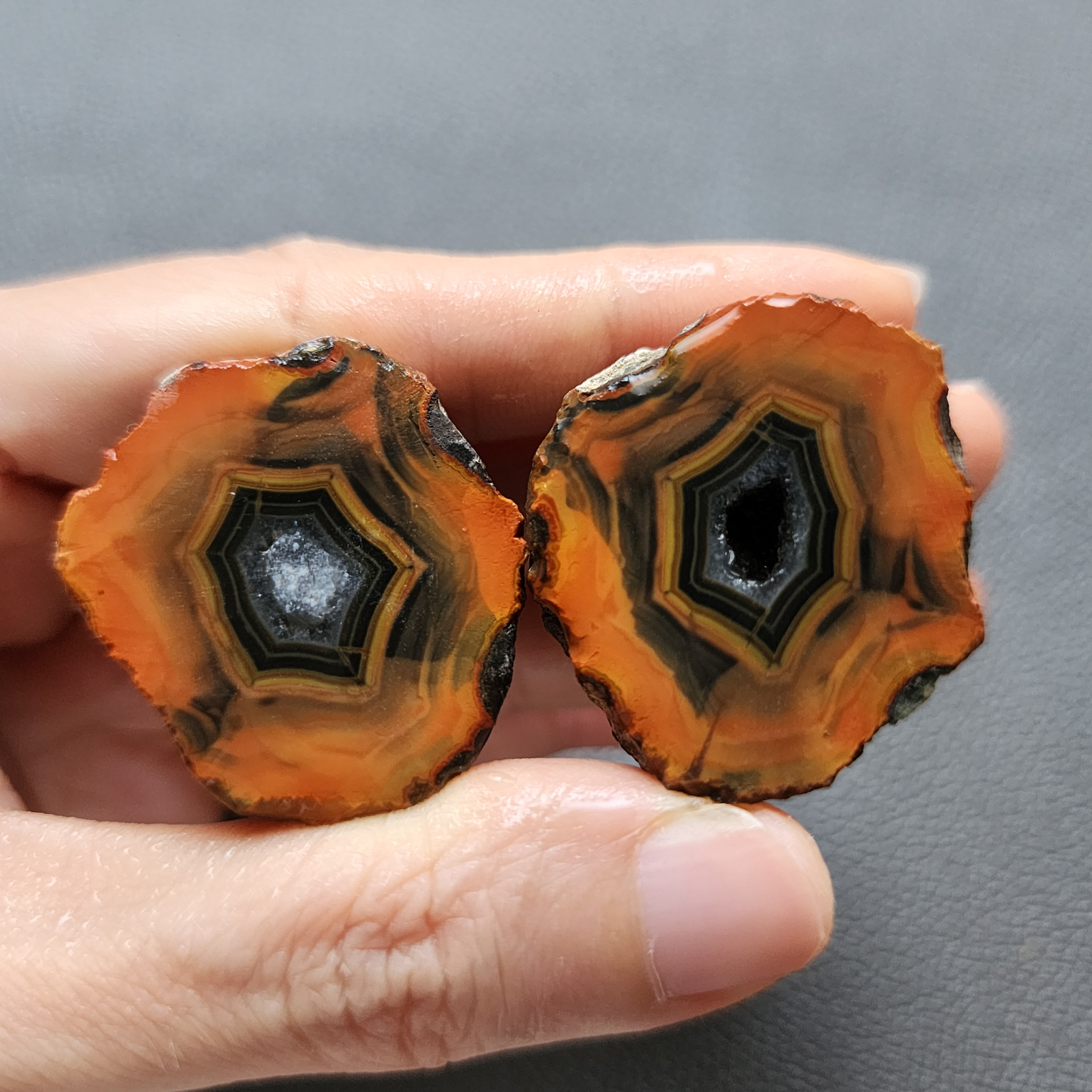 20260423_144552 Zhanguo Red Agate Pair Stone (unpolished) ZR010