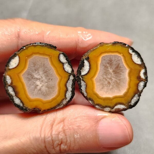 Zhanguo Red Agate Pair Stone (unpolished) ZR008