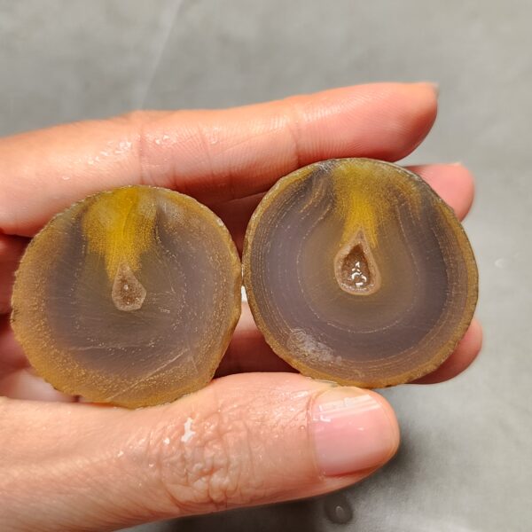Zhanguo Red Agate Pair Stone (unpolished) ZR005
