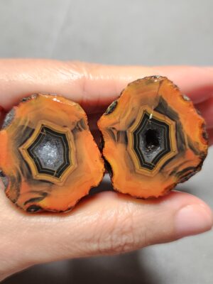 Zhanguo Red Agate Pair Stone (unpolished) ZR010