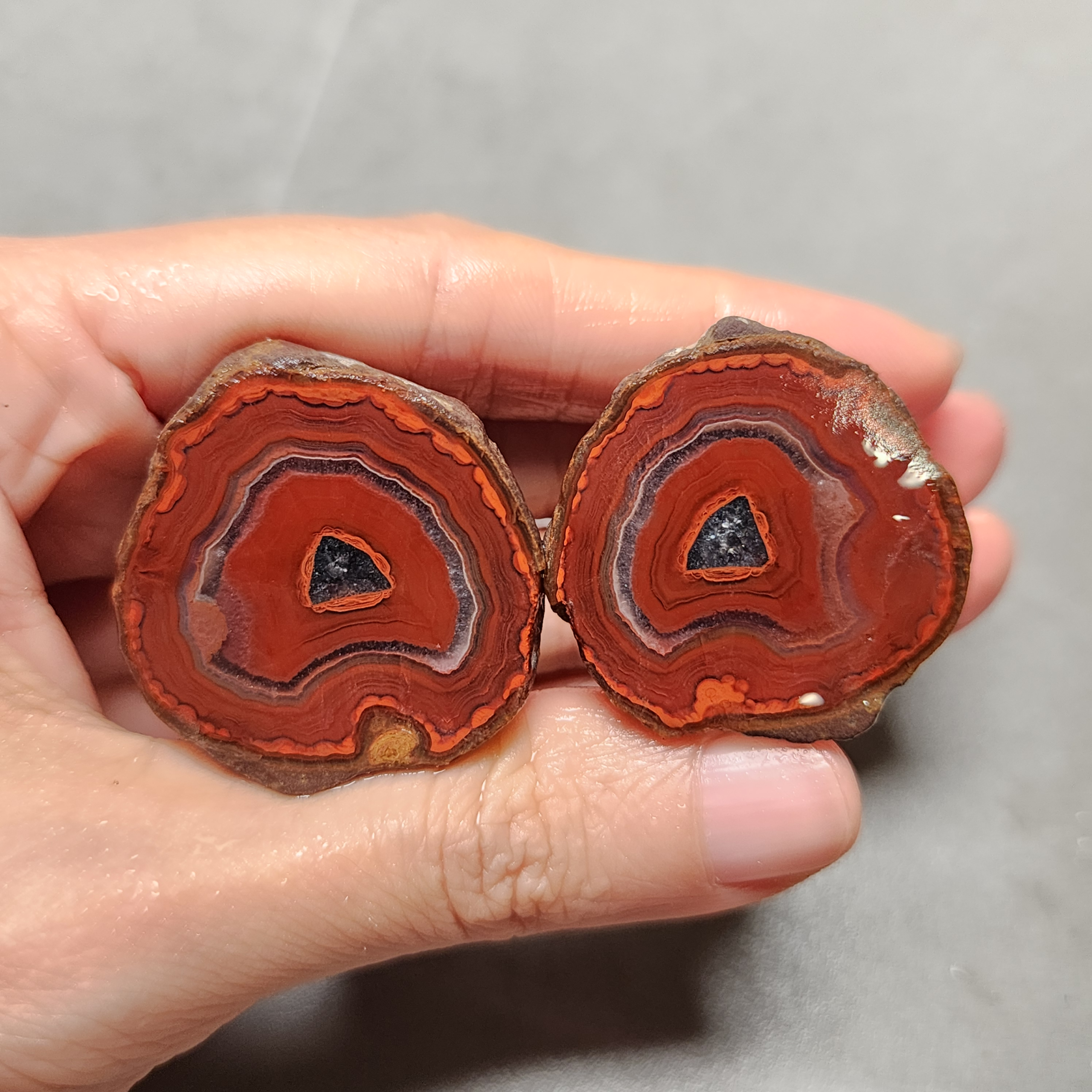 20260425_155742 Zhanguo Red Agate Pair Stone (unpolished) ZR009