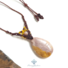 Handmade Macramé Necklace - Natural Fossilized Coral  MR#46