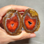 Zhanguo Red Agate Pair Stone (unpolished) ZR014