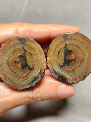 縮圖 Zhanguo Red Agate Pair Stone (unpolished) ZR013