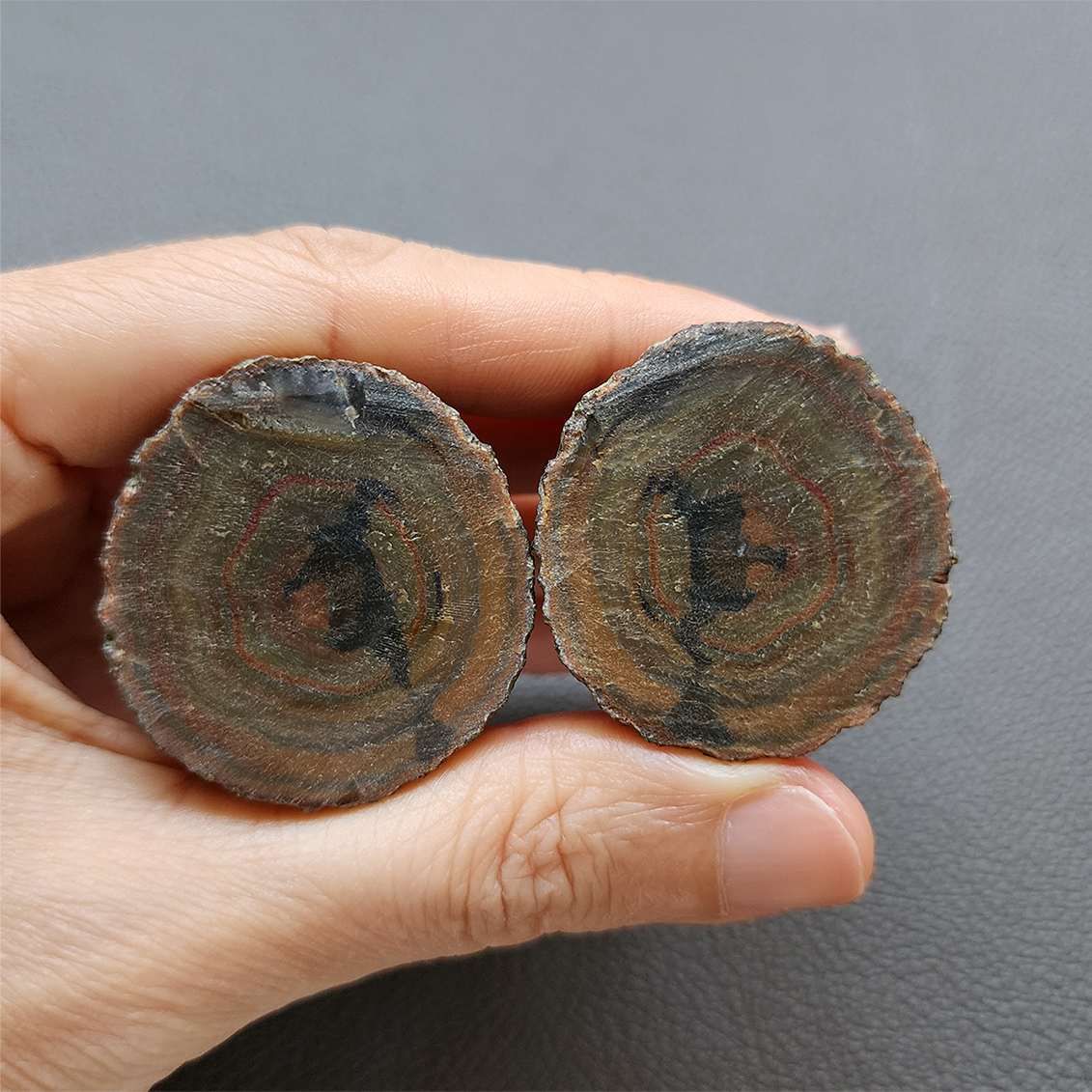 Zhanguo Red Agate Pair Stone (unpolished) ZR013