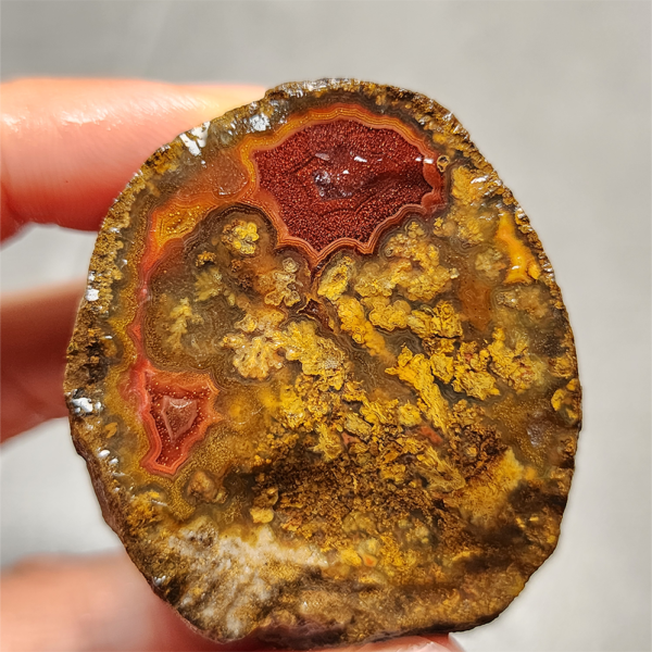 Zhanguo Red Agate Pair Stone (unpolished) ZR015