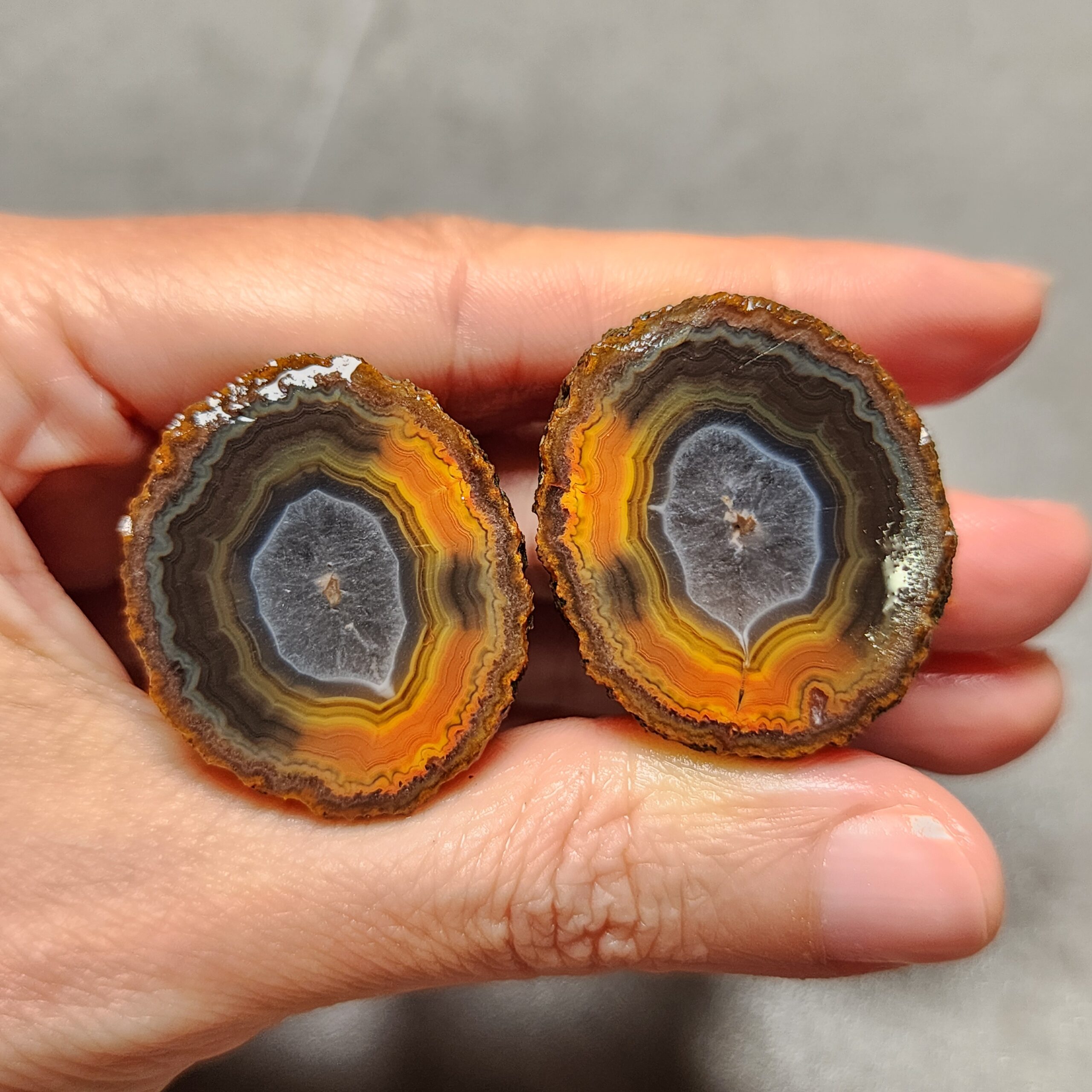 Zhanguo Red Agate Pair Stone (unpolished) ZR023