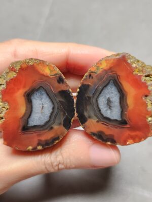 20260425_155636 Zhanguo Red Agate Pair Stone (unpolished) ZR022