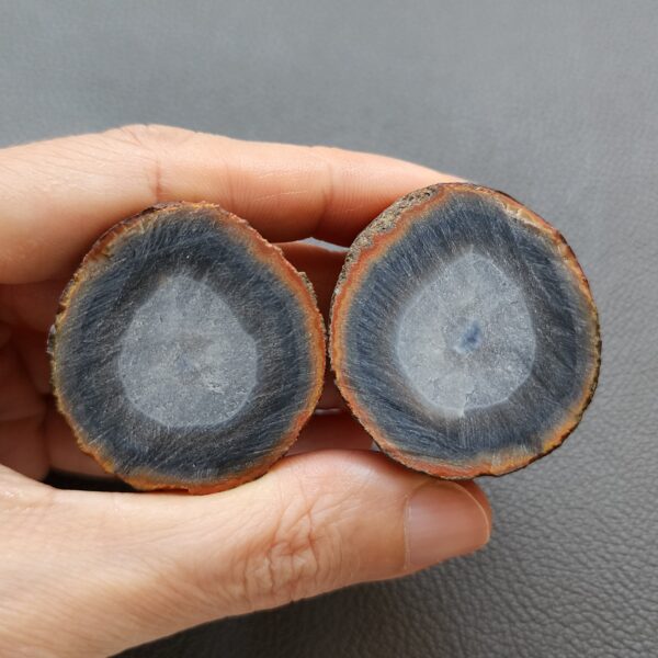 Zhanguo Red Agate Pair Stone (unpolished) ZR020