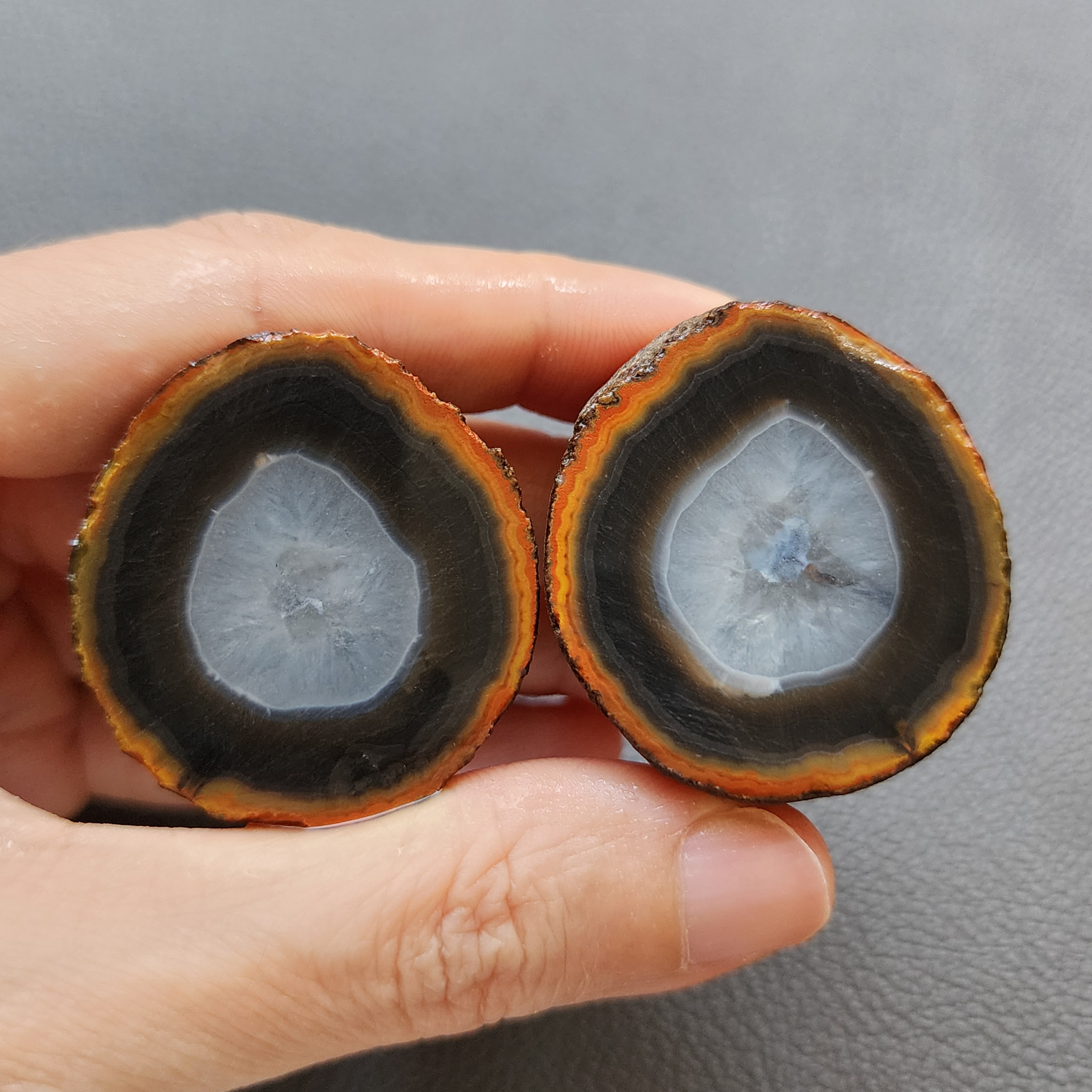 Zhanguo Red Agate Pair Stone (unpolished) ZR020