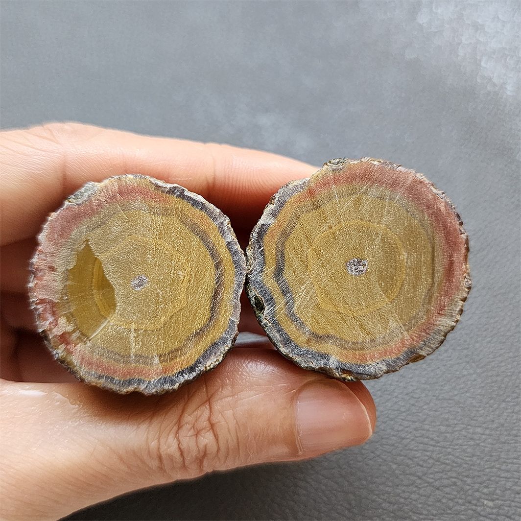 縮圖 Zhanguo Red Agate Pair Stone (unpolished) ZR021