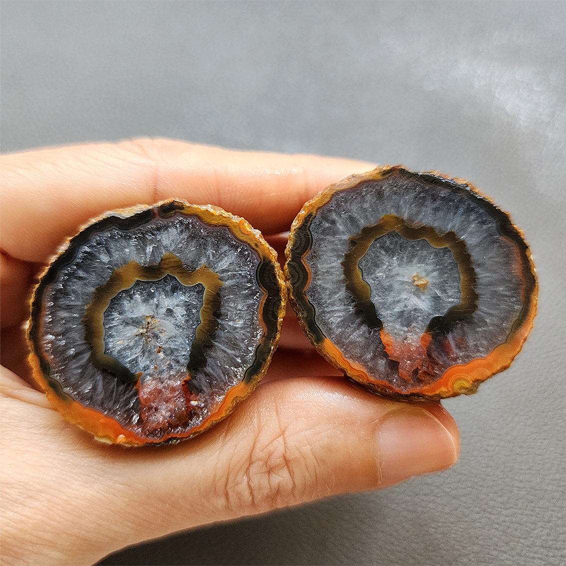 Zhanguo Red Agate Pair Stone ZR018