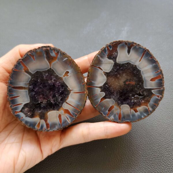 Zhanguo Red Agate Pair Stone (unpolished) ZR033