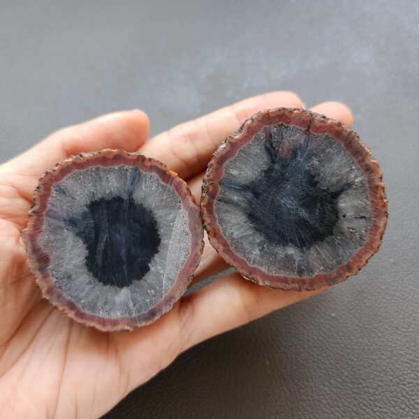 Zhanguo Red Agate Pair Stone (unpolished) ZR049