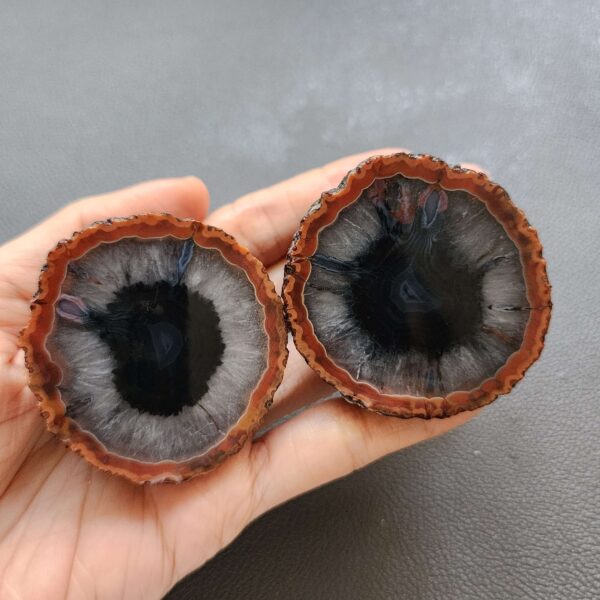 Zhanguo Red Agate Pair Stone (unpolished) ZR049