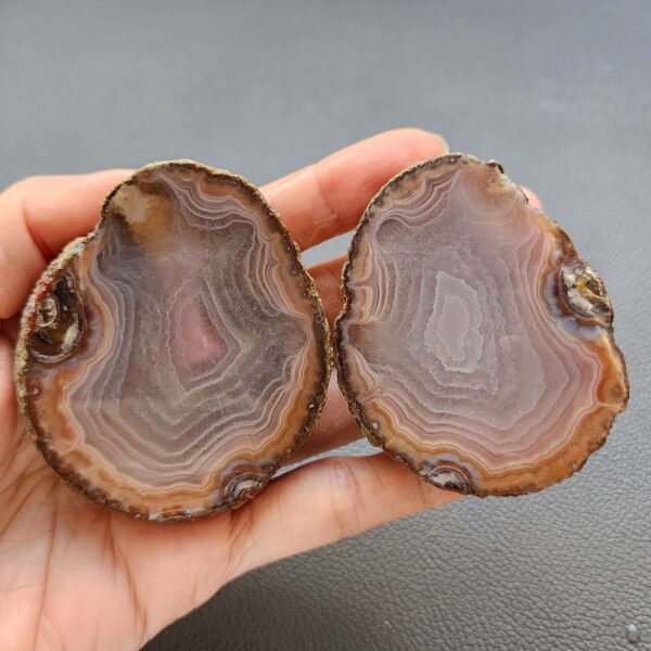Zhanguo Red Agate Pair Stone (unpolished) ZR041
