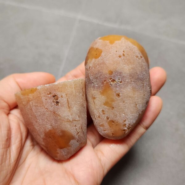 Zhanguo Red Agate Pair Stone (unpolished) ZR042