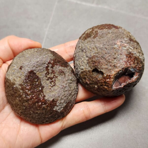 Zhanguo Red Agate Pair Stone (unpolished) ZR033