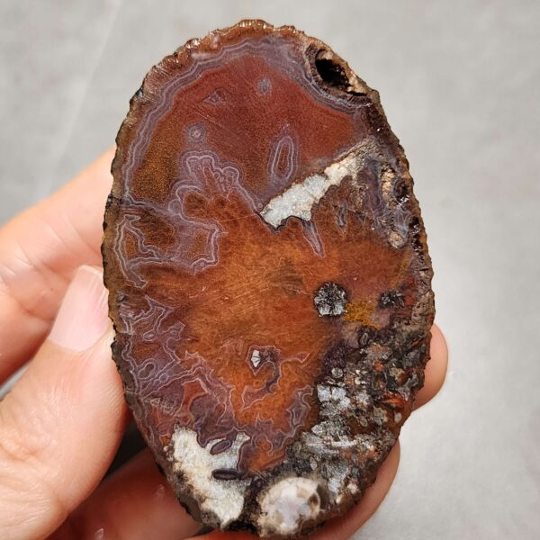 Zhanguo Red Agate Pair Stone (unpolished) ZR045