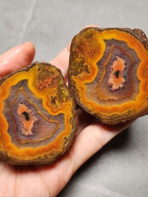 20260622_200506 Zhanguo Red Agate Pair Stone (unpolished) ZR024
