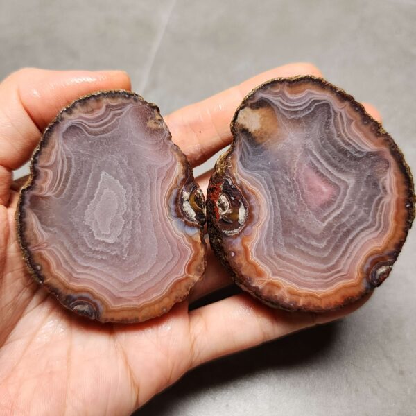 Zhanguo Red Agate Pair Stone (unpolished) ZR041