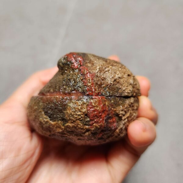 Zhanguo Red Agate Pair Stone (unpolished) ZR041