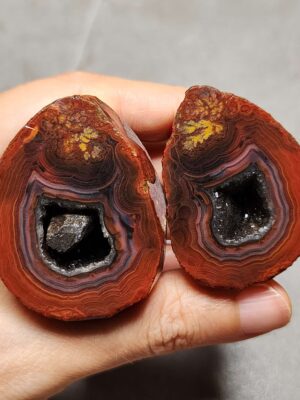 20260622_201244 Zhanguo Red Agate Pair Stone (unpolished) ZR040