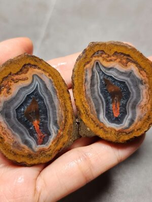 20260622_201514 Zhanguo Red Agate Pair Stone (unpolished) ZR046