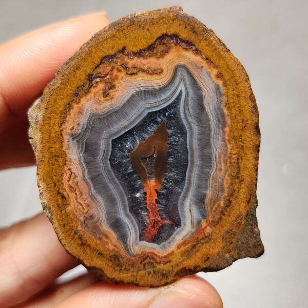 Zhanguo Red Agate Pair Stone (unpolished) ZR046
