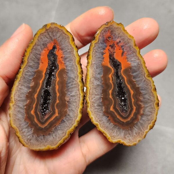 20260623_203328 Zhanguo Red Agate Pair Stone (unpolished) ZR050