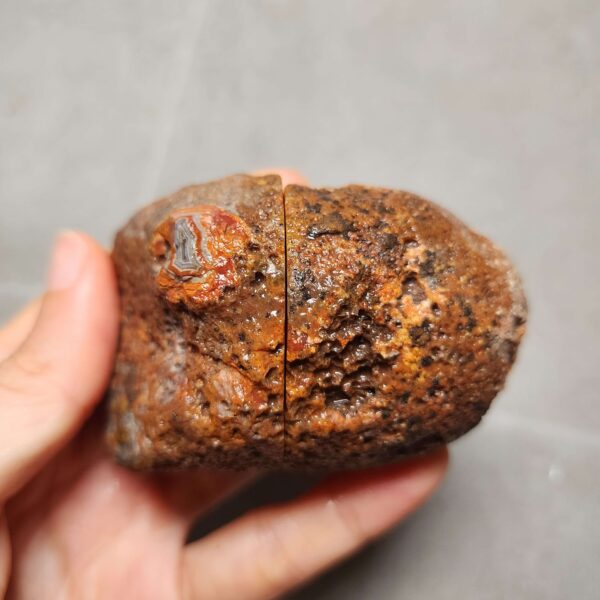 20260623_204133 Zhanguo Red Agate Pair Stone (unpolished) ZR048