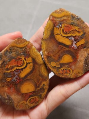20260711_170408 Zhanguo Red Agate Pair Stone (unpolished) ZR054