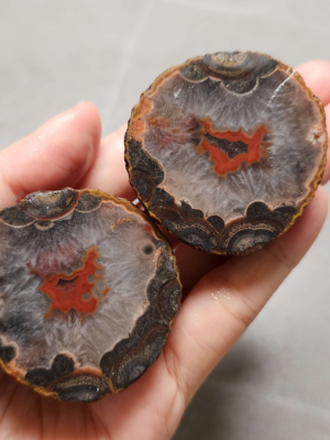 20260711_170827 Zhanguo Red Agate Pair Stone (unpolished) ZR055