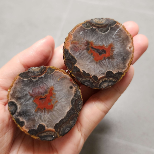 20260711_170827 Zhanguo Red Agate Pair Stone (unpolished) ZR055