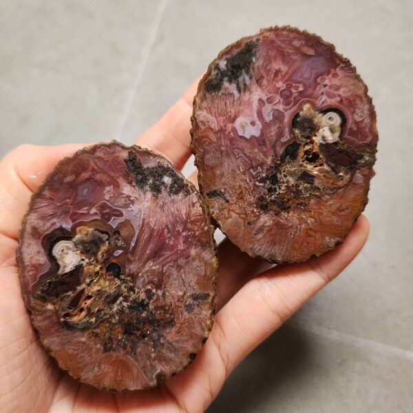 20260711_172111 Zhanguo Red Agate Pair Stone (unpolished) ZR058