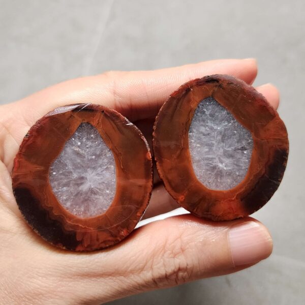 20260711_172804 Zhanguo Red Agate Pair Stone (unpolished) ZR060